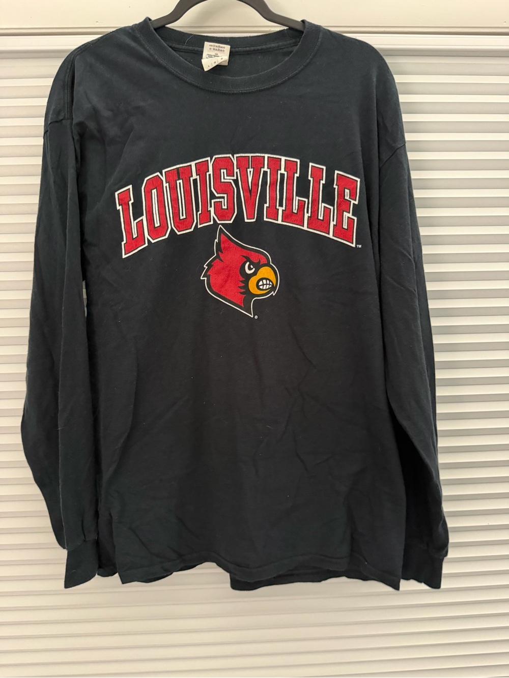 Louisville Men's Black Long-Sleeve  T-Shirt